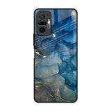 Blue Cool Marble Redmi Note 10 Pro Glass Back Cover Online