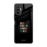 Go Your Own Way Redmi Note 10 Pro Glass Back Cover Online