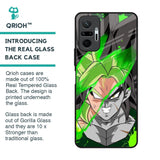 Anime Green Splash Glass Case for Redmi Note 10 Pro