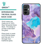 Alcohol ink Marble Glass Case for Redmi Note 10 Pro