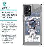 Space Flight Pass Glass Case for Redmi Note 10 Pro