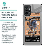 Space Ticket Glass Case for Redmi Note 10 Pro