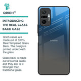 Blue Grey Ombre Glass Case for Redmi Note 10 Pro