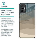 Abstract Mountain Pattern Glass Case for Redmi Note 10 Pro