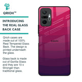 Wavy Pink Pattern Glass Case for Redmi Note 10 Pro