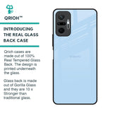 Pastel Sky Blue Glass Case for Redmi Note 10 Pro