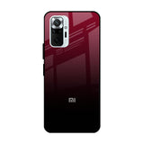 Wine Red Mi Redmi Note 10 Pro Glass Cases & Covers Online