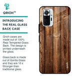 Timber Printed Glass case for Redmi Note 10 Pro