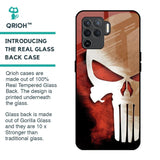 Red Skull Glass Case for Oppo F19 Pro