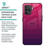 Wavy Pink Pattern Glass Case for Oppo F19 Pro