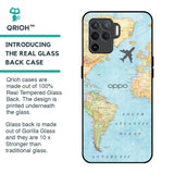 Fly Around The World Glass Case for Oppo F19 Pro
