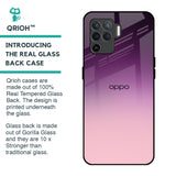 Purple Gradient Glass case for Oppo F19 Pro