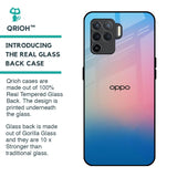 Blue & Pink Ombre Glass case for Oppo F19 Pro