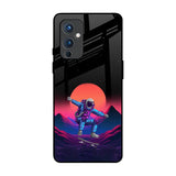 Retro Astronaut OnePlus 9 Glass Back Cover Online