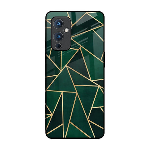 Abstract Green OnePlus 9 Glass Back Cover Online