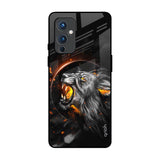 Aggressive Lion OnePlus 9 Glass Back Cover Online