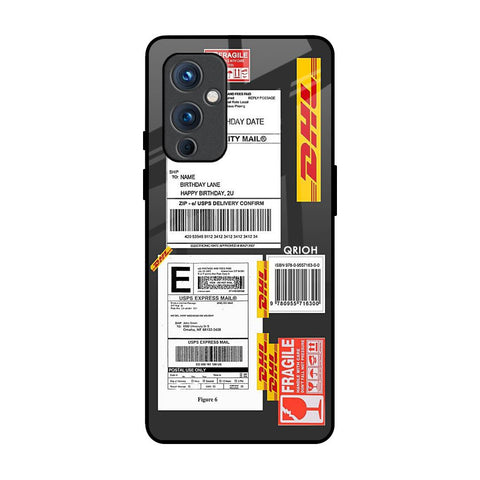 Cool Barcode Label OnePlus 9 Glass Back Cover Online