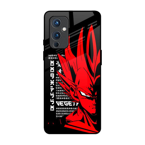 Red Vegeta OnePlus 9 Glass Back Cover Online