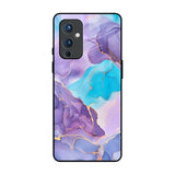 Alcohol ink Marble OnePlus 9 Glass Back Cover Online