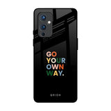 Go Your Own Way OnePlus 9 Glass Back Cover Online