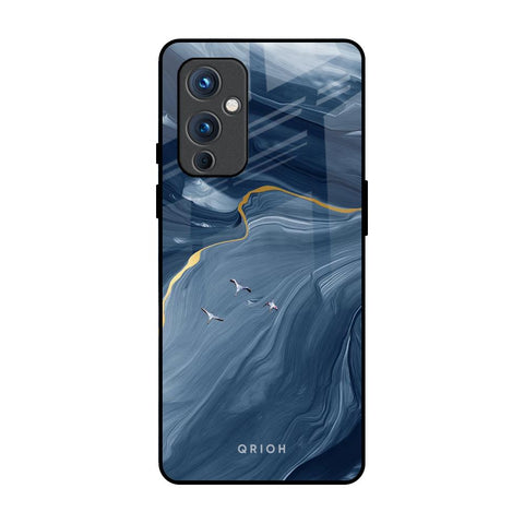 Deep Ocean Marble OnePlus 9 Glass Back Cover Online