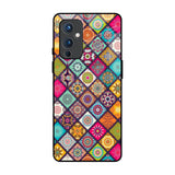 Multicolor Mandala OnePlus 9 Glass Back Cover Online