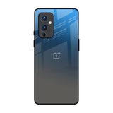 Blue Grey Ombre OnePlus 9 Glass Back Cover Online