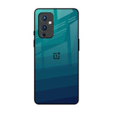 Green Triangle Pattern OnePlus 9 Glass Back Cover Online