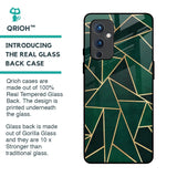 Abstract Green Glass Case For OnePlus 9