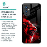 Red Angry Lion Glass Case for OnePlus 9