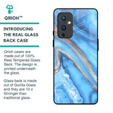 Vibrant Blue Marble Glass Case for OnePlus 9