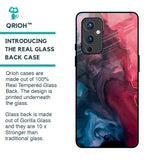 Blue & Red Smoke Glass Case for OnePlus 9