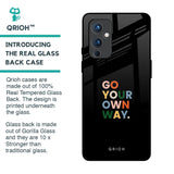 Go Your Own Way Glass Case for OnePlus 9