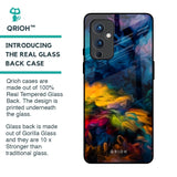 Multicolor Oil Painting Glass Case for OnePlus 9