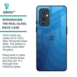 Blue Wave Abstract Glass Case for OnePlus 9