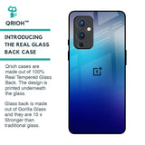 Blue Rhombus Pattern Glass Case for OnePlus 9