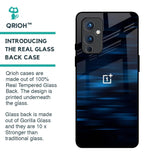 Blue Rough Abstract Glass Case for OnePlus 9