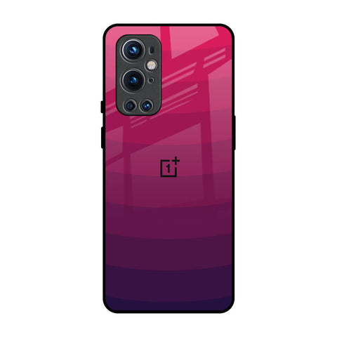 Wavy Pink Pattern OnePlus 9 Pro Glass Back Cover Online