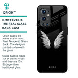 White Angel Wings Glass Case for OnePlus 9 Pro