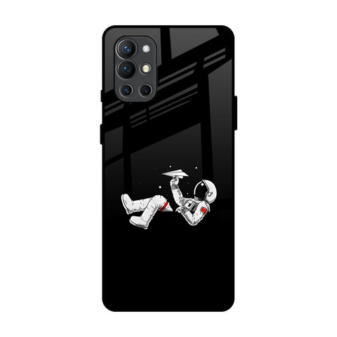 Space Traveller OnePlus 9R Glass Back Cover Online