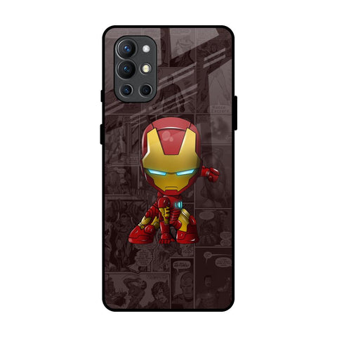 Angry Baby Super Hero OnePlus 9R Glass Back Cover Online