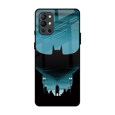 Cyan Bat OnePlus 9R Glass Back Cover Online