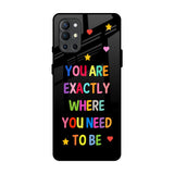 Magical Words OnePlus 9R Glass Back Cover Online