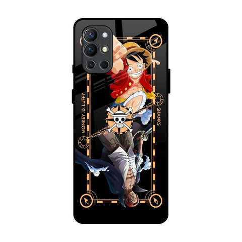 Shanks & Luffy OnePlus 9R Glass Back Cover Online