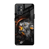 Aggressive Lion OnePlus 9R Glass Back Cover Online