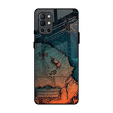 Geographical Map OnePlus 9R Glass Back Cover Online