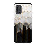 Tricolor Pattern OnePlus 9R Glass Back Cover Online