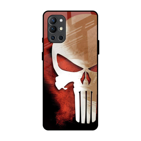 Red Skull OnePlus 9R Glass Back Cover Online