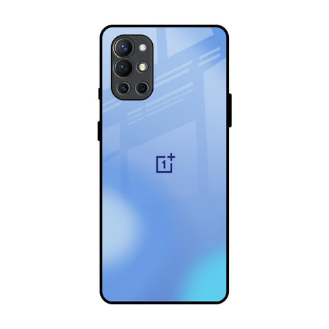 Vibrant Blue Texture OnePlus 9R Glass Back Cover Online
