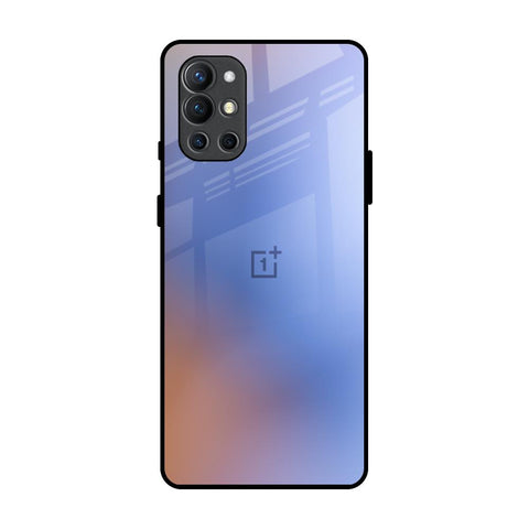 Blue Aura OnePlus 9R Glass Back Cover Online